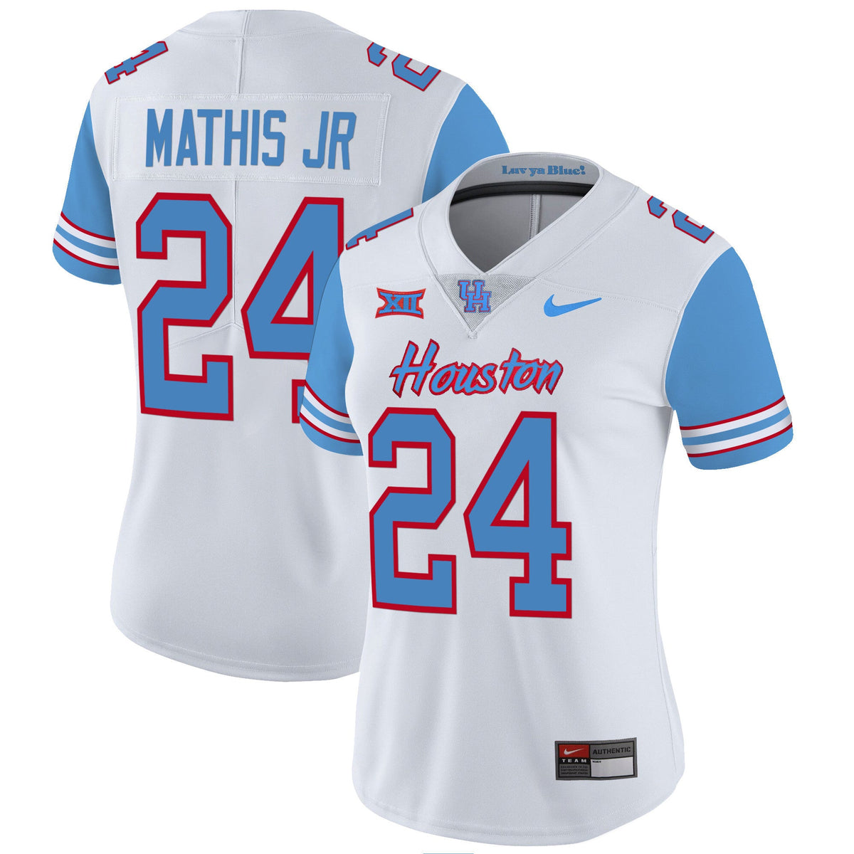 Women's Houston Cougars 2023 Oilers Inspired Vapor Jersey V5 - All Stitched - image 38