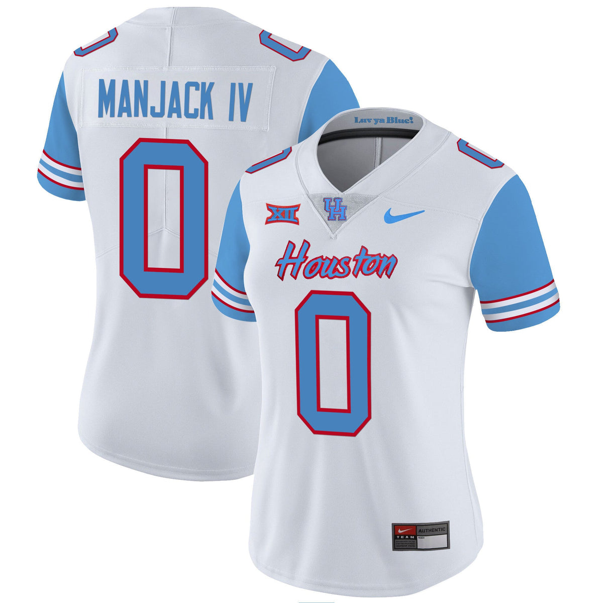 Women's Houston Cougars 2023 Oilers Inspired Vapor Jersey V5 - All Stitched - image 41
