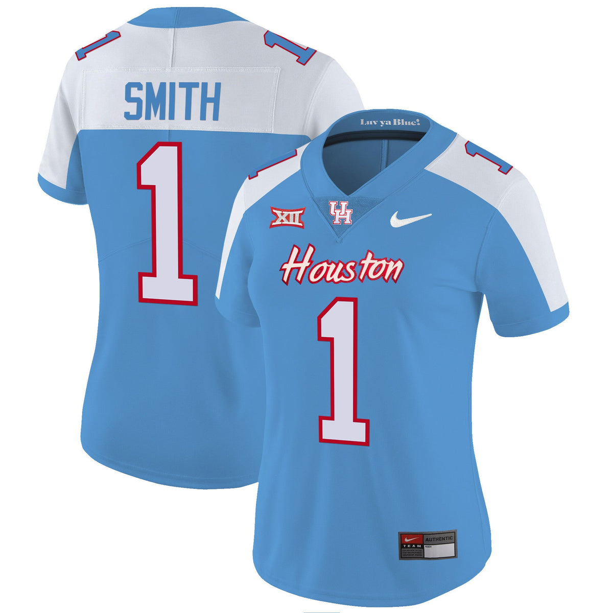 Women's Houston Cougars 2023 Oilers Inspired Vapor Jersey - All Stitched - image 8