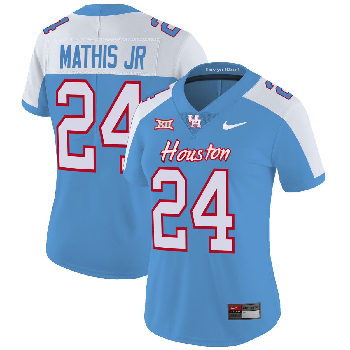 Women's Houston Cougars 2023 Oilers Inspired Vapor Jersey - All Stitched - image 10