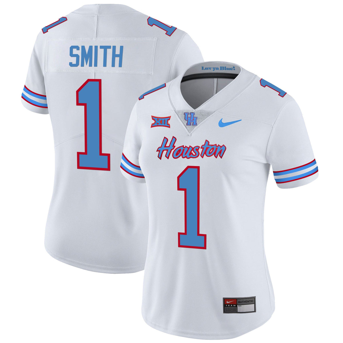 Women's Houston Cougars 2023 Oilers Inspired Vapor Jersey - All Stitched - image 15