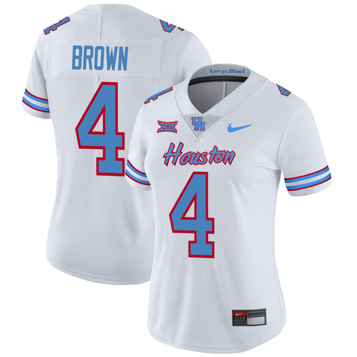 Women's Houston Cougars 2023 Oilers Inspired Vapor Jersey - All Stitched - image 18