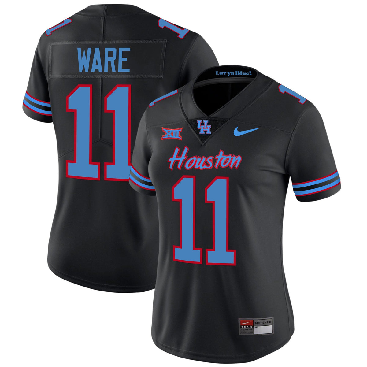 Women's Houston Cougars 2023 Oilers Inspired Vapor Jersey - All Stitched - image 23