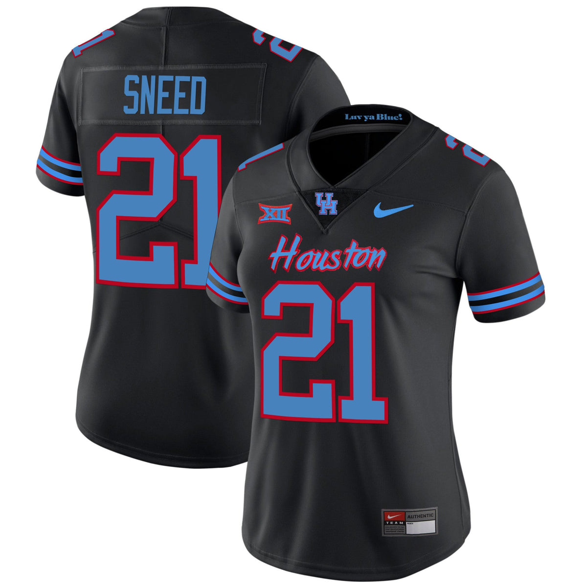 Women's Houston Cougars 2023 Oilers Inspired Vapor Jersey - All Stitched - image 26