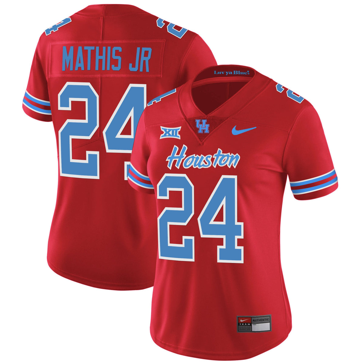 Women's Houston Cougars 2023 Oilers Inspired Vapor Jersey - All Stitched - image 31