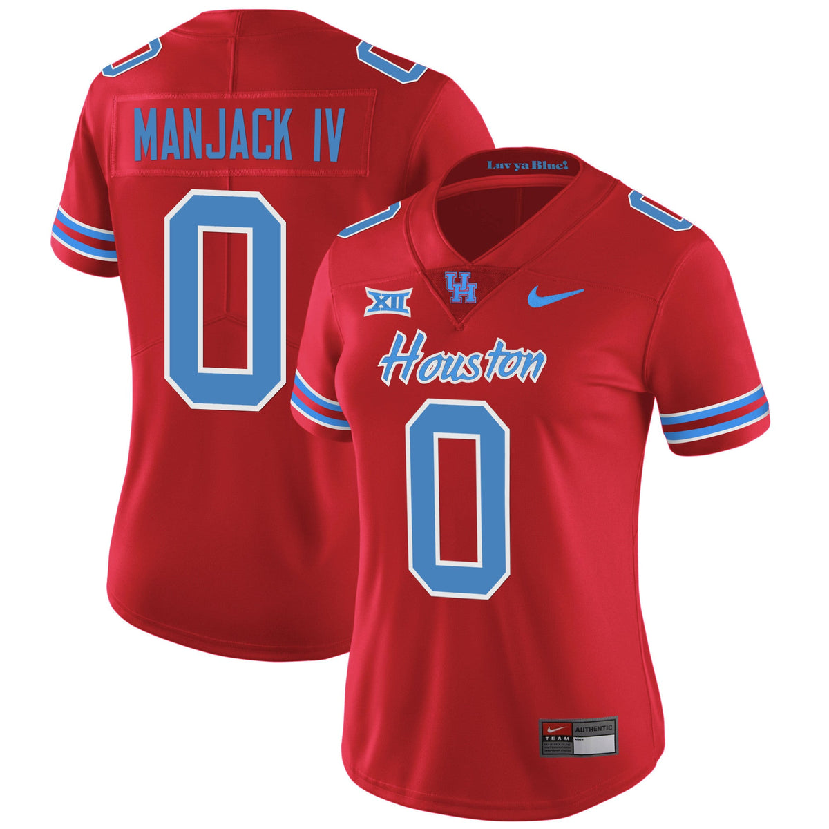Women's Houston Cougars 2023 Oilers Inspired Vapor Jersey - All Stitched - image 34