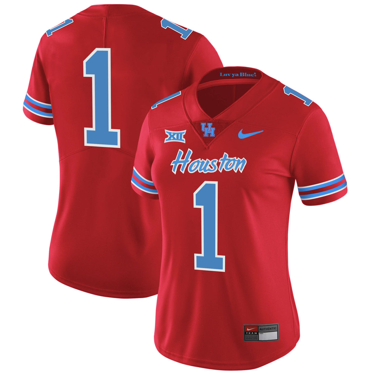 Women's Houston Cougars 2023 Oilers Inspired Vapor Jersey - All Stitched - image 35