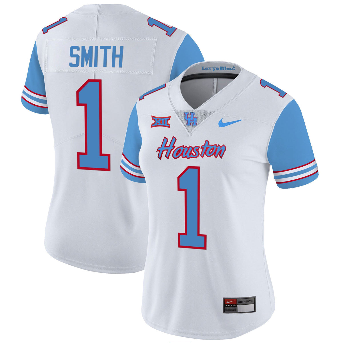 Women's Houston Cougars 2023 Oilers Inspired Vapor Jersey - All Stitched - image 36