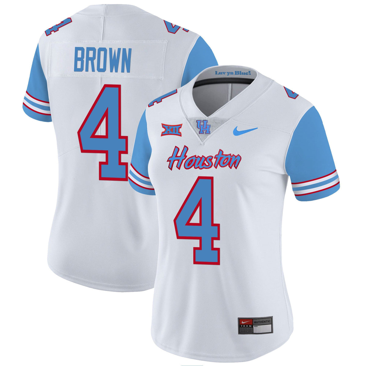Women's Houston Cougars 2023 Oilers Inspired Vapor Jersey - All Stitched - image 39