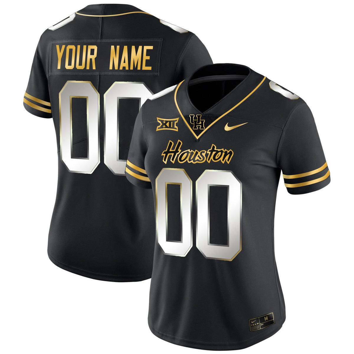 Houston Cougars 2023 Oilers Inspired Gold Custom Jersey - All Stitched - image 7