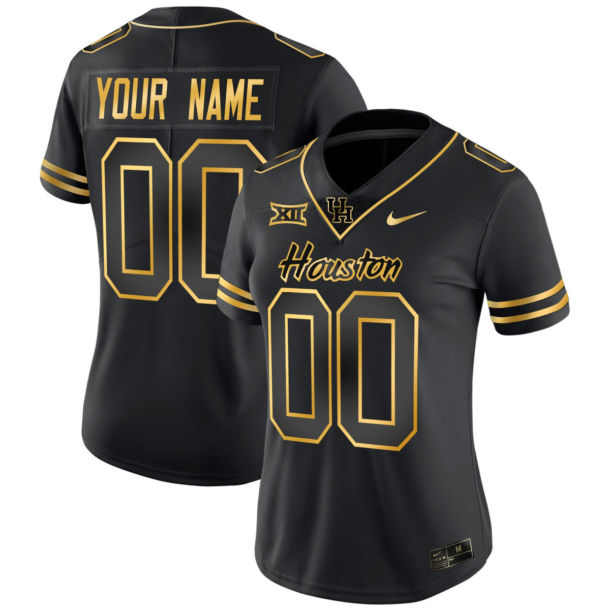 Houston Cougars 2023 Oilers Inspired Gold Custom Jersey - All Stitched - image 8