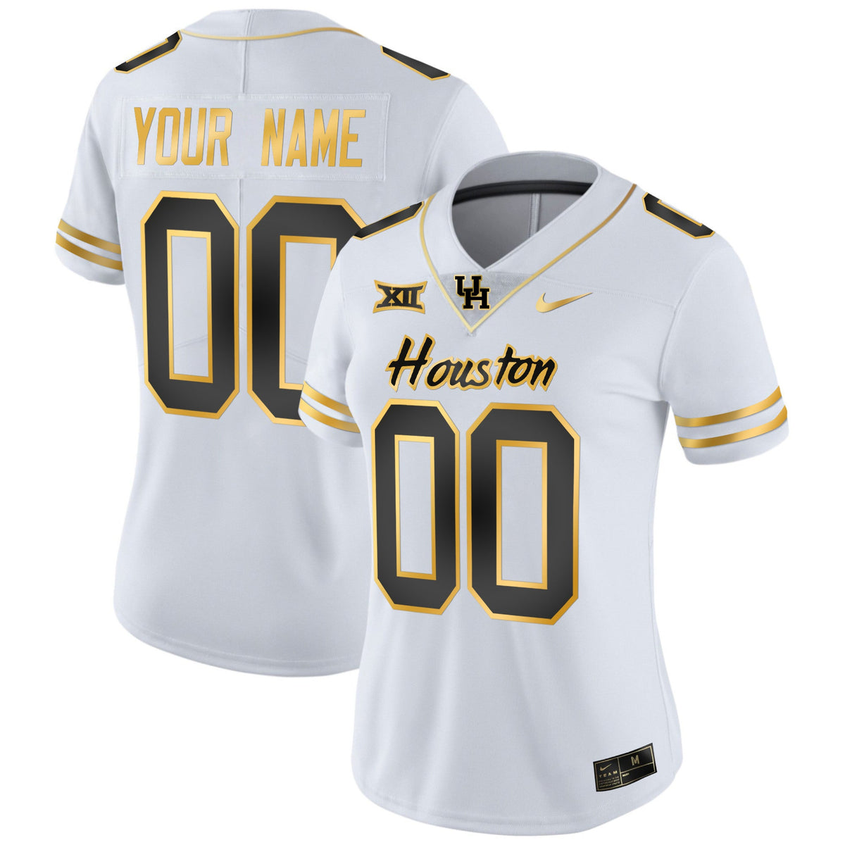 Houston Cougars 2023 Oilers Inspired Gold Custom Jersey - All Stitched - image 9