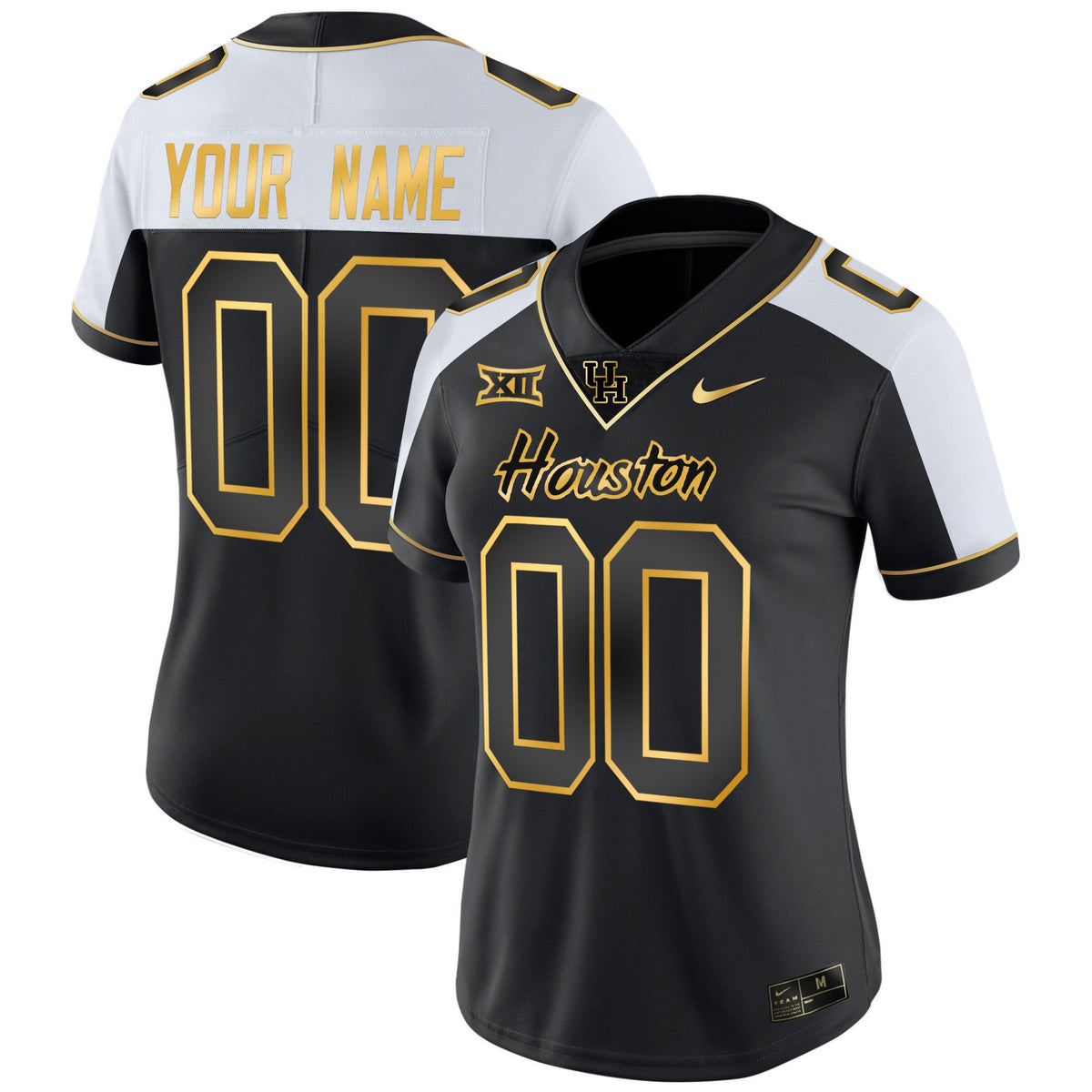 Houston Cougars 2023 Oilers Inspired Gold Custom Jersey - All Stitched - image 10