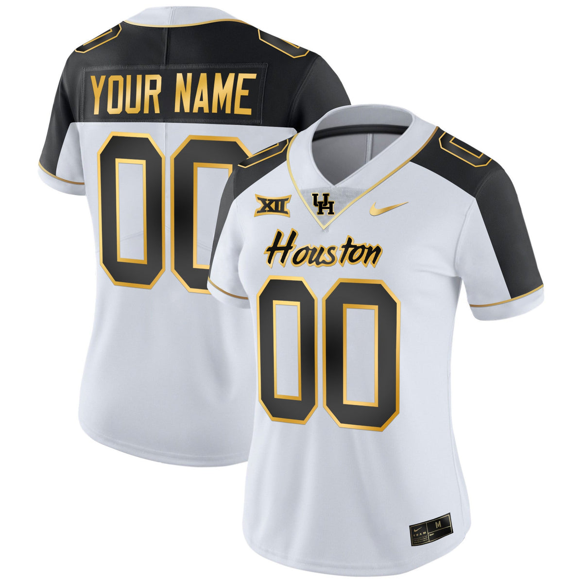Houston Cougars 2023 Oilers Inspired Gold Custom Jersey - All Stitched - image 11