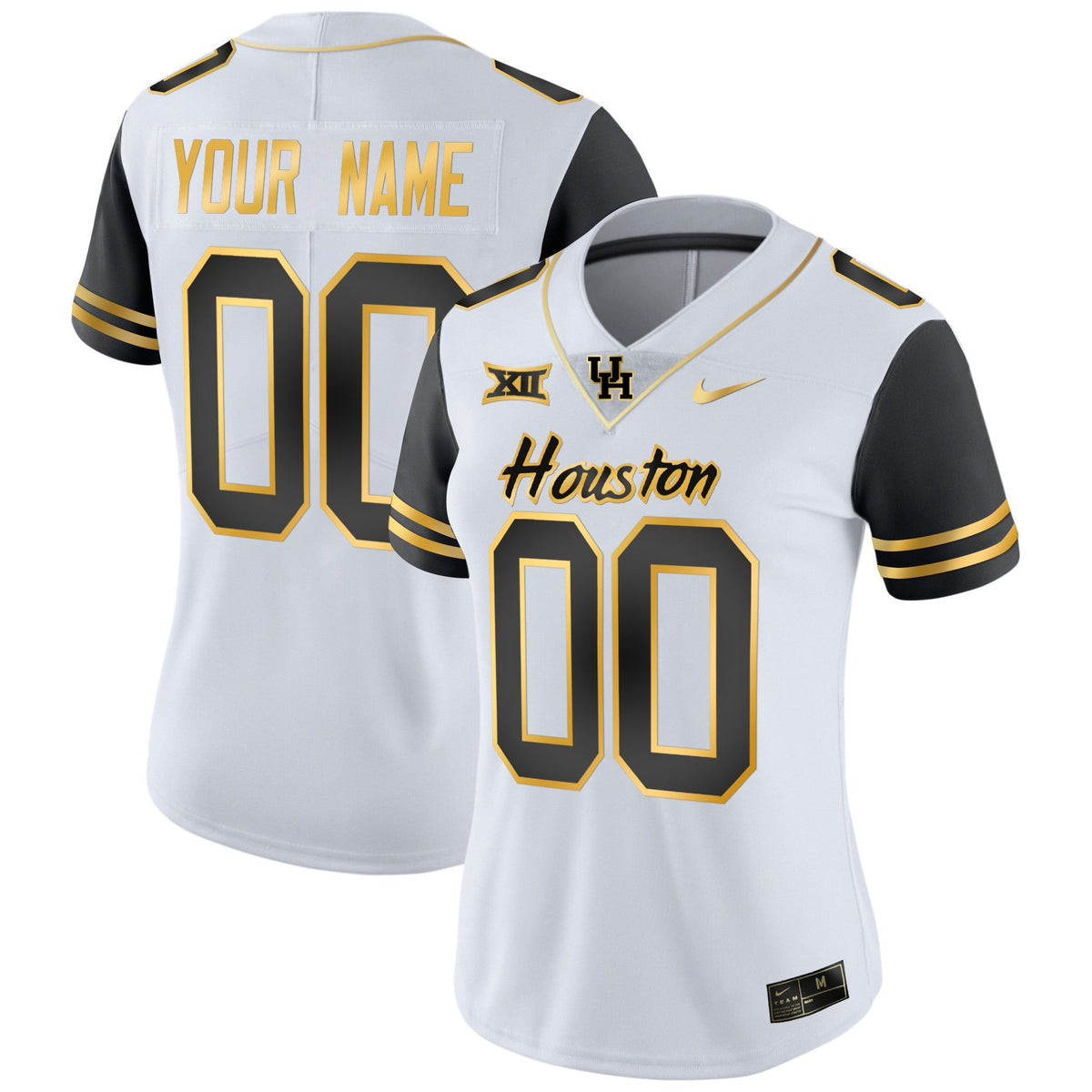 Houston Cougars 2023 Oilers Inspired Gold Custom Jersey - All Stitched - image 12