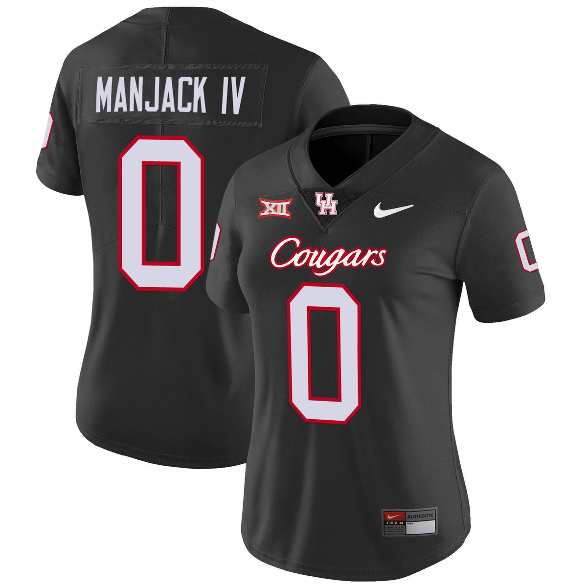 Women's Houston Cougars Oilers Inspired Vapor Jersey V4 - All Stitched - image 10