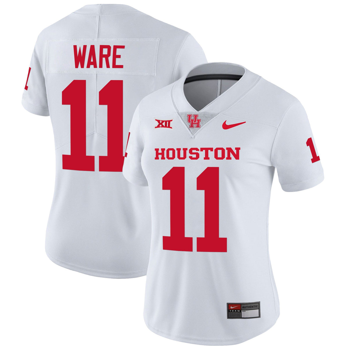 Women's Houston Cougars Oilers Inspired Vapor Jersey V4 - All Stitched - image 32