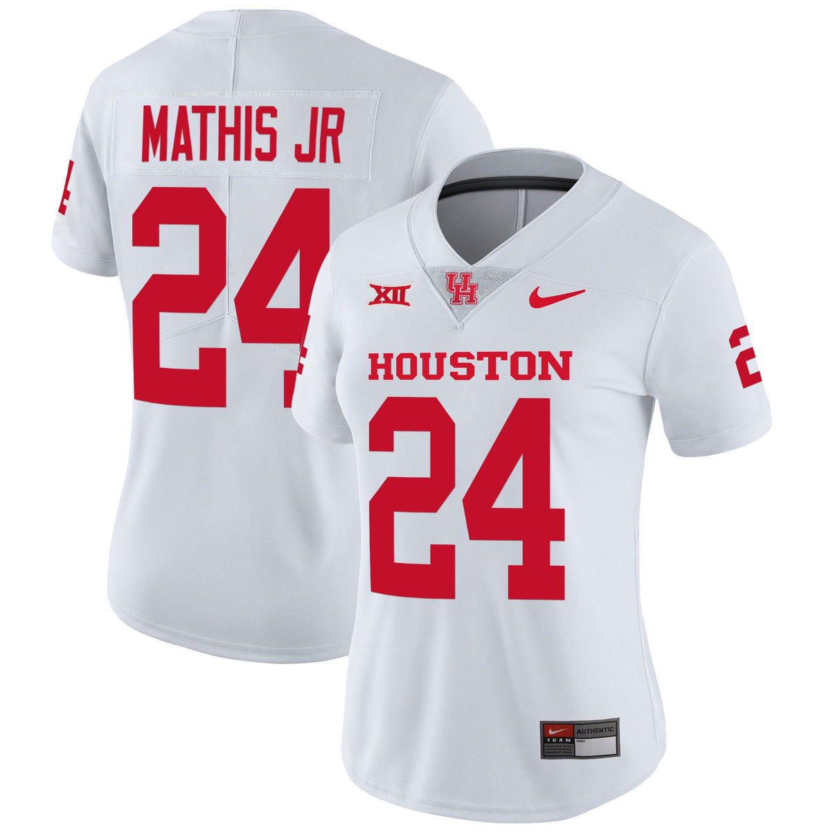 Women's Houston Cougars Oilers Inspired Vapor Jersey V4 - All Stitched - image 33