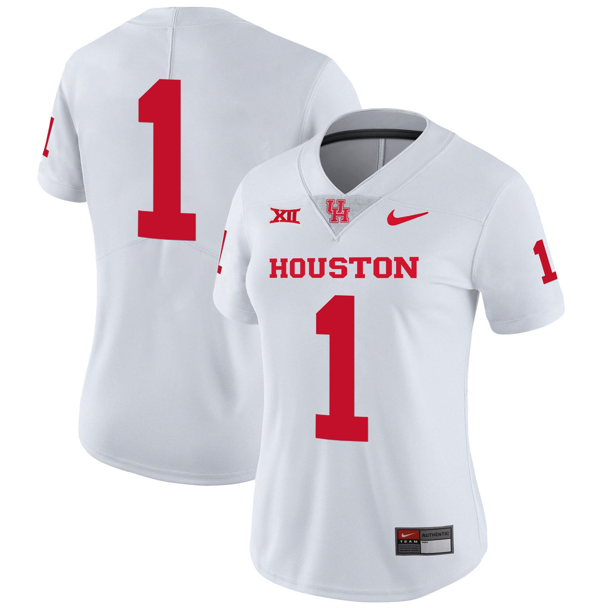 Women's Houston Cougars Oilers Inspired Vapor Jersey V4 - All Stitched - image 37