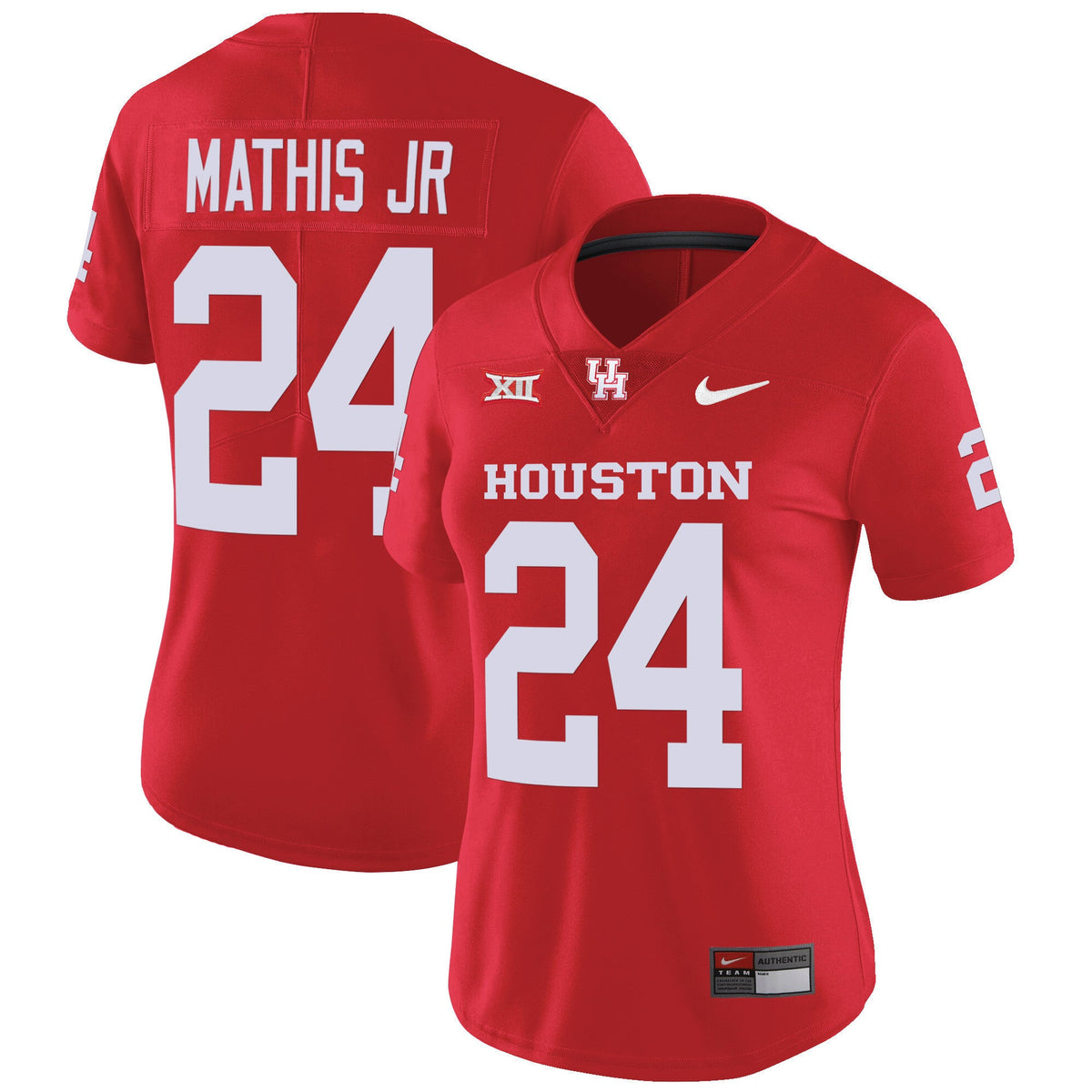 Women's Houston Cougars Oilers Inspired Vapor Jersey V4 - All Stitched - image 41