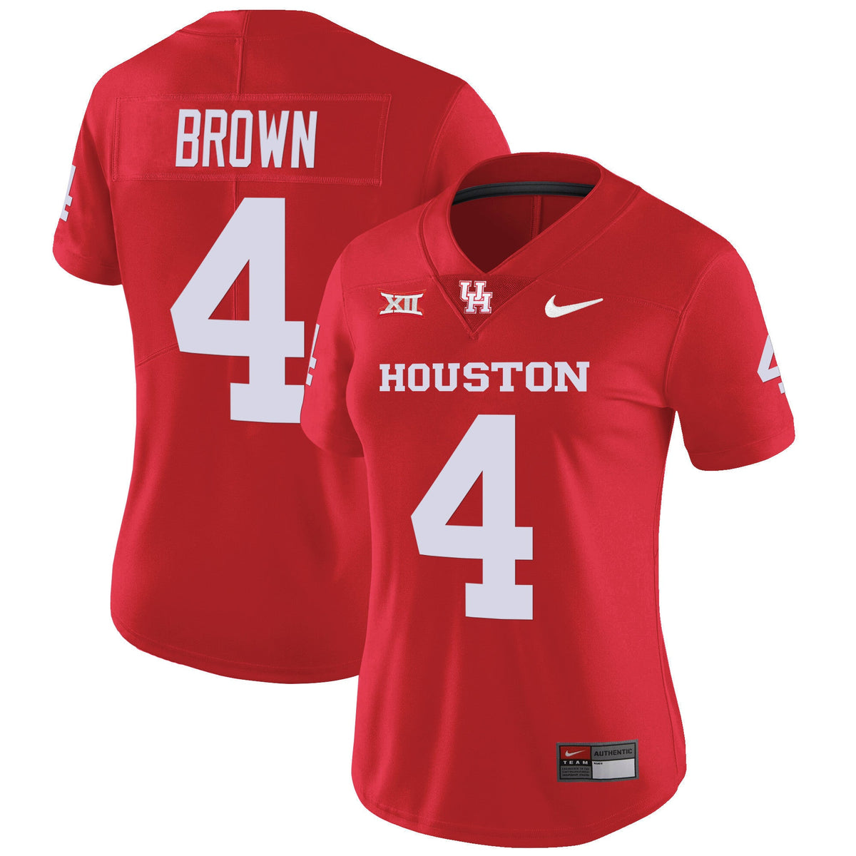 Women's Houston Cougars Oilers Inspired Vapor Jersey V4 - All Stitched - image 42