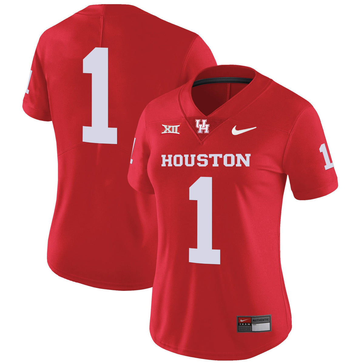 Women's Houston Cougars Oilers Inspired Vapor Jersey V4 - All Stitched - image 45