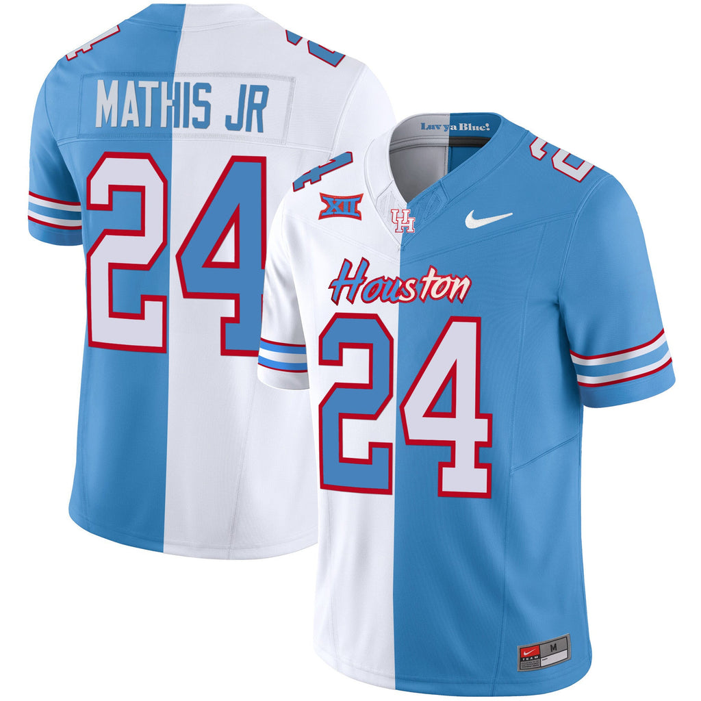 Men's Houston Cougars 2023 Oilers Inspired Vapor Jersey V5 - All Stitched - image 3