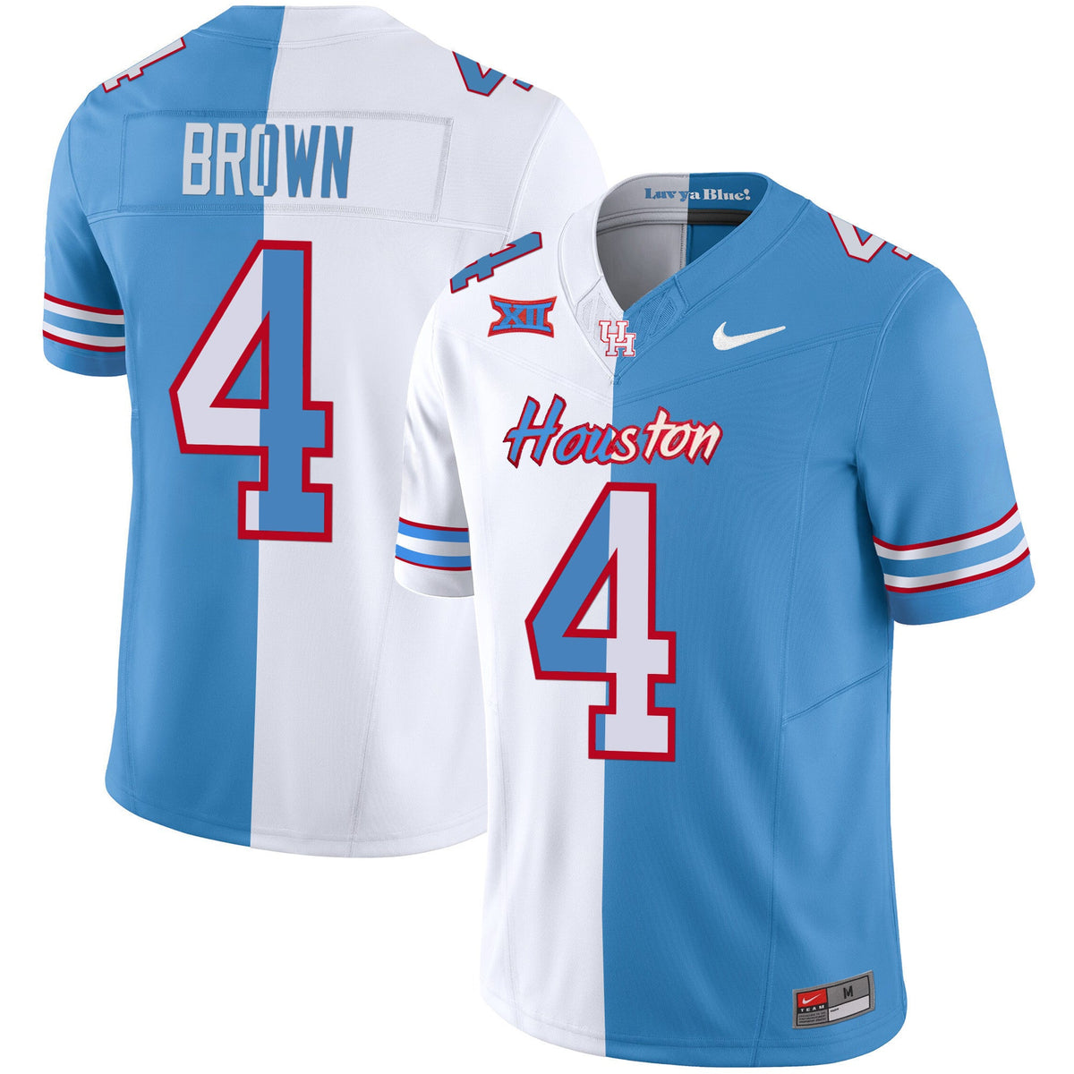 Men's Houston Cougars 2023 Oilers Inspired Vapor Jersey V5 - All Stitched - image 4