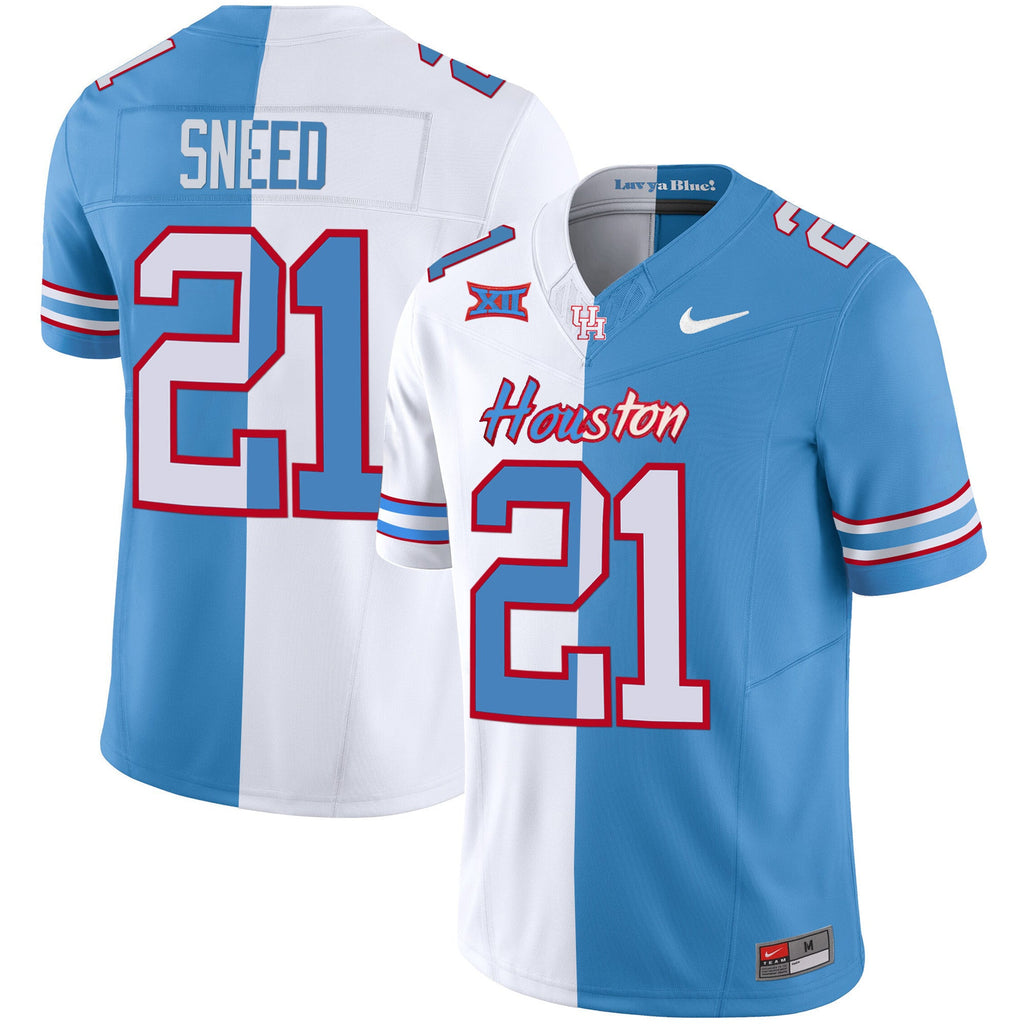 Men's Houston Cougars 2023 Oilers Inspired Vapor Jersey V5 - All Stitched - image 5