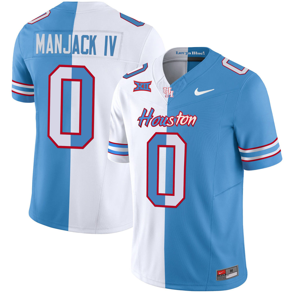 Men's Houston Cougars 2023 Oilers Inspired Vapor Jersey V5 - All Stitched - image 6