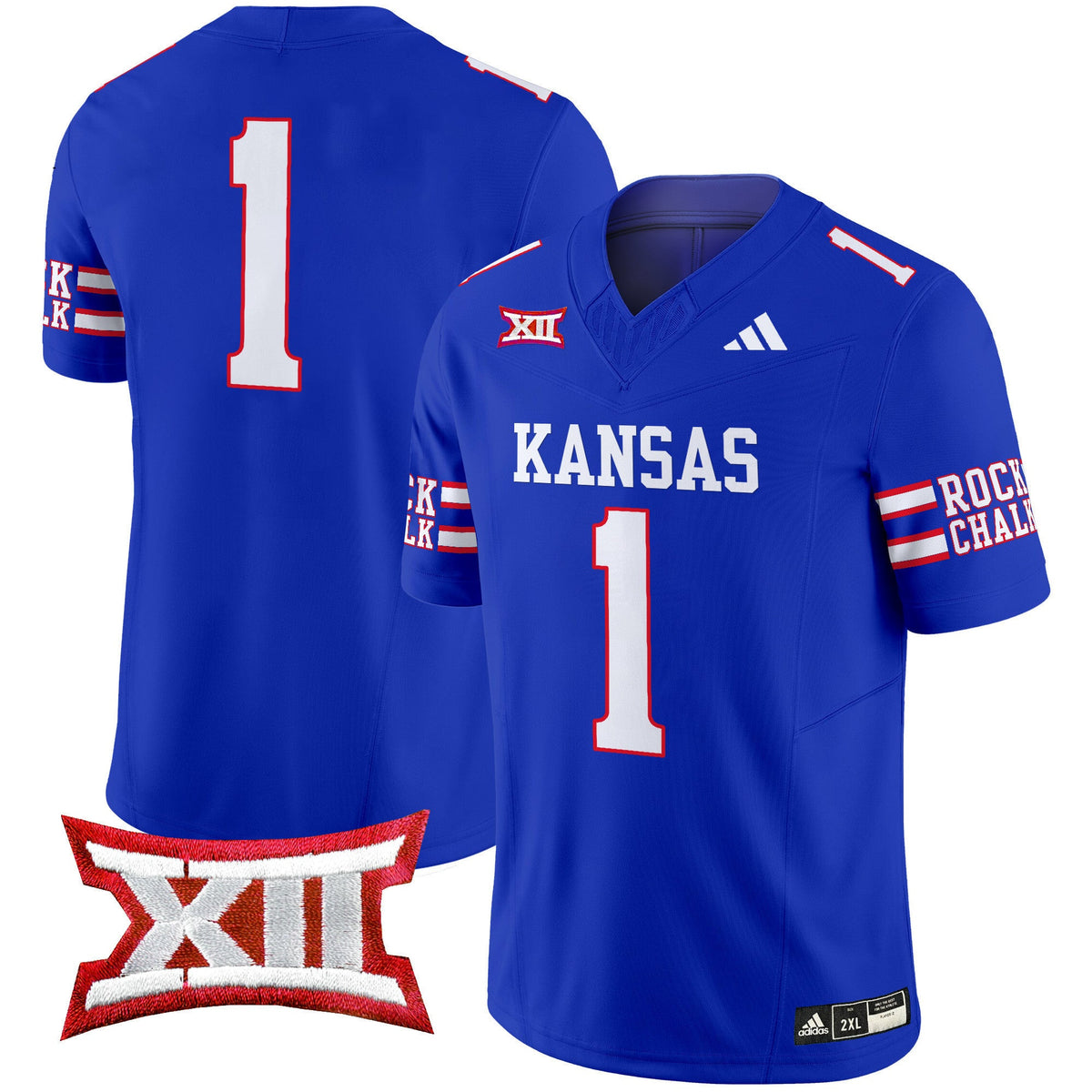 Men's Kansas Jayhawks 2024 Vapor Limited Jersey - All Stitched - image 12