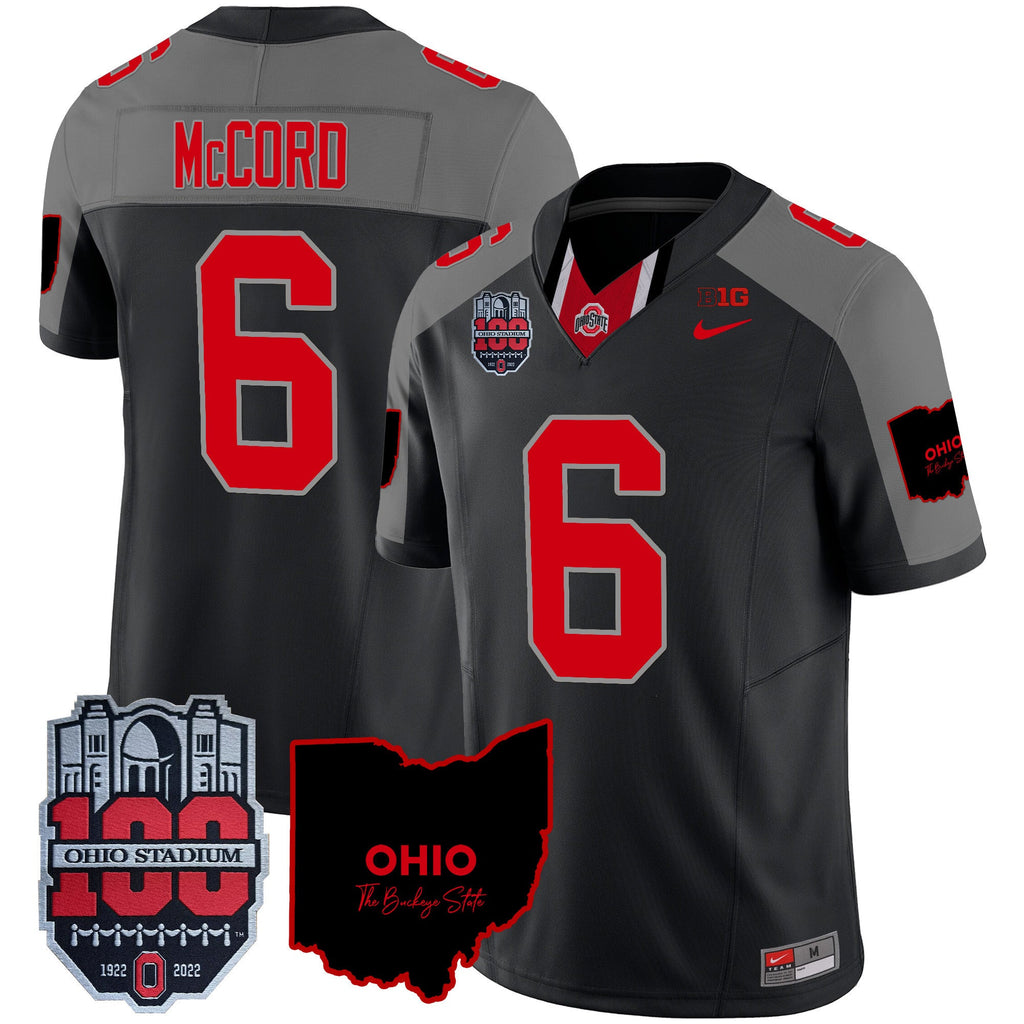 Men's Ohio State Buckeyes 100th Anniversary Patch Vapor Limited Jersey - All Stitched - image 30