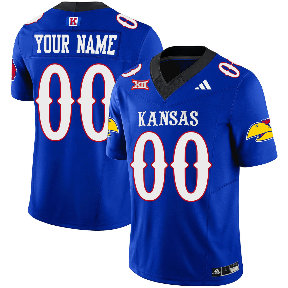 Kansas Jayhawks Blackhawk Vapor Limited Custom Jersey - All Stitched - image 2