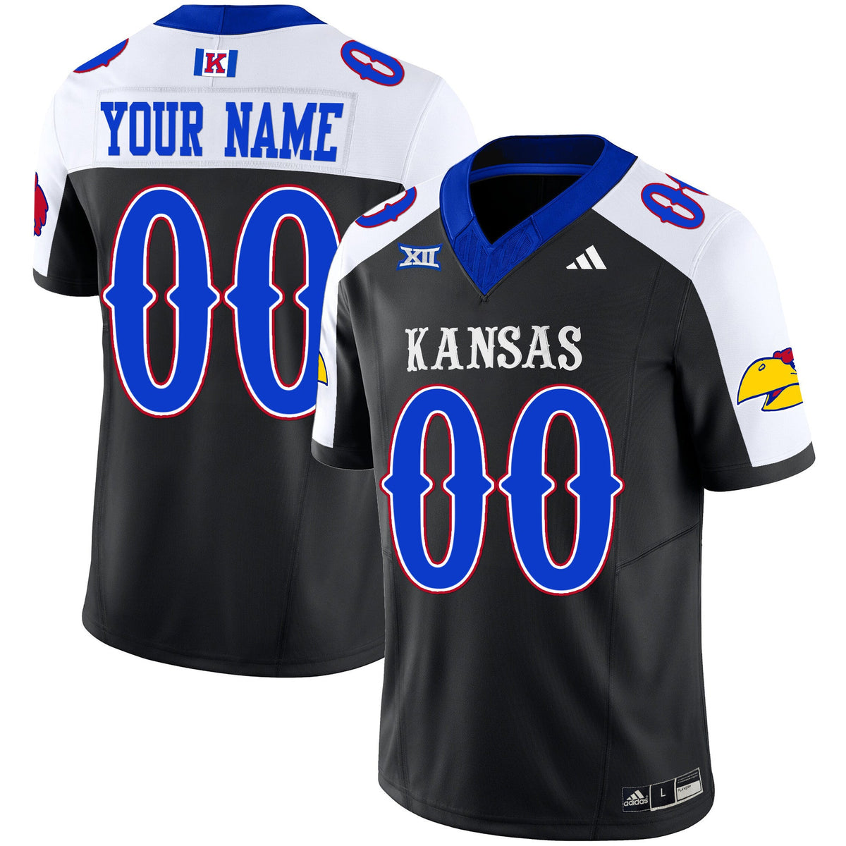 Kansas Jayhawks Blackhawk Vapor Limited Custom Jersey - All Stitched - image 4