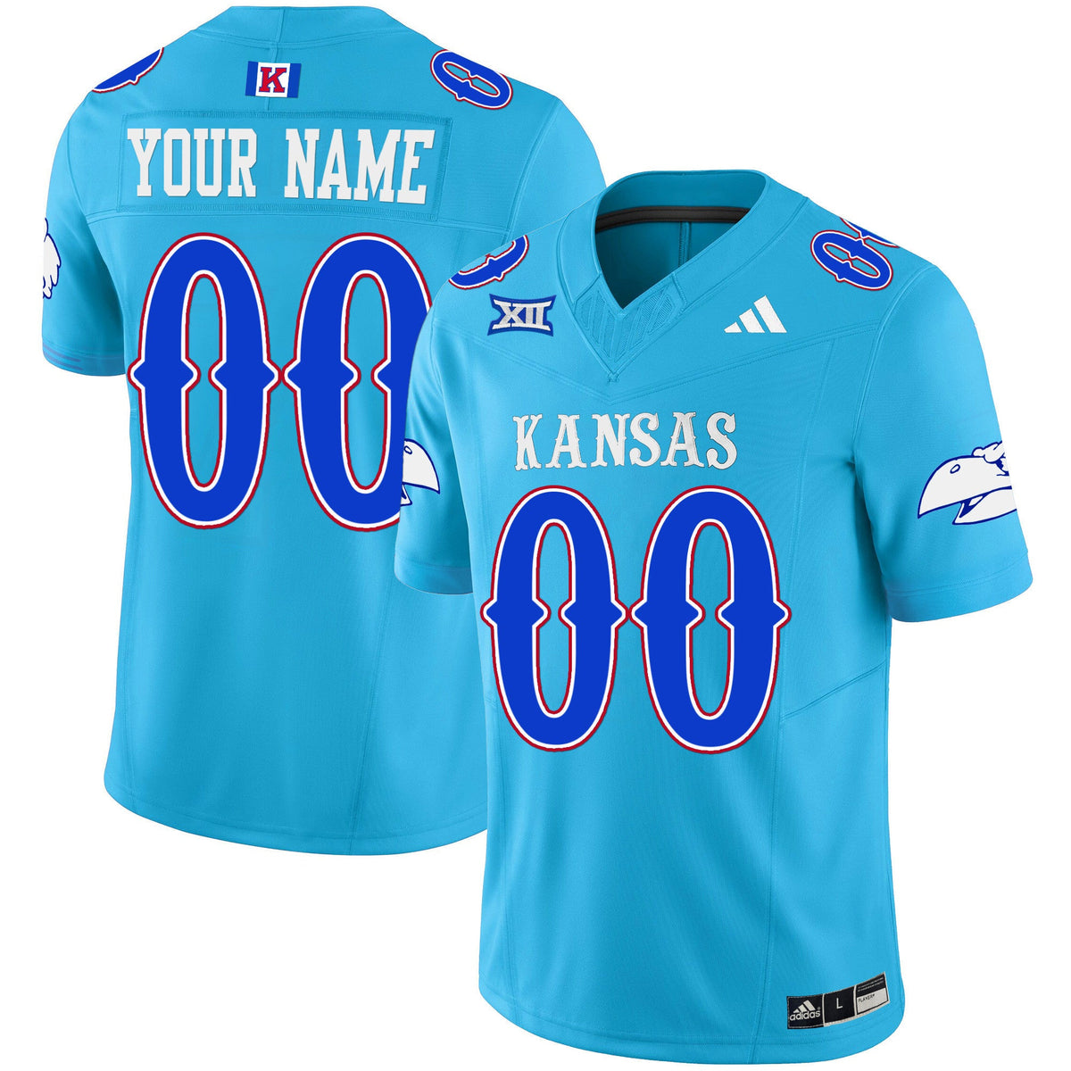 Kansas Jayhawks Blackhawk Vapor Limited Custom Jersey - All Stitched - image 5