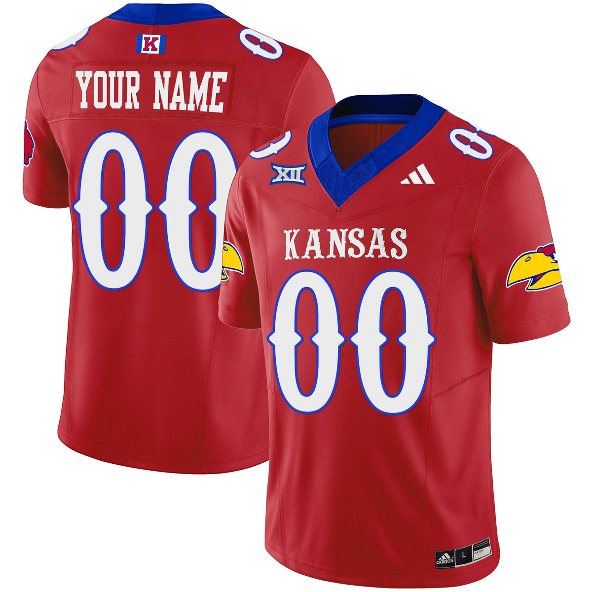Kansas Jayhawks Blackhawk Vapor Limited Custom Jersey - All Stitched - image 6