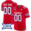 Kansas Jayhawks Blackhawk Red Custom Jersey - All Stitched - image 1