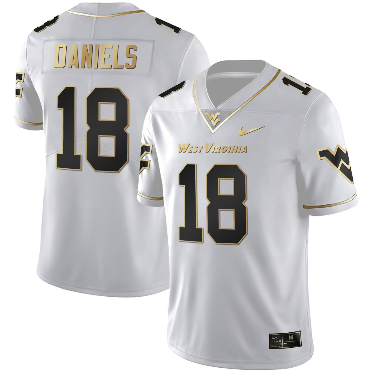 Men's Mountaineers Black Limited & Gold Vapor Jersey - All Stitched - image 13