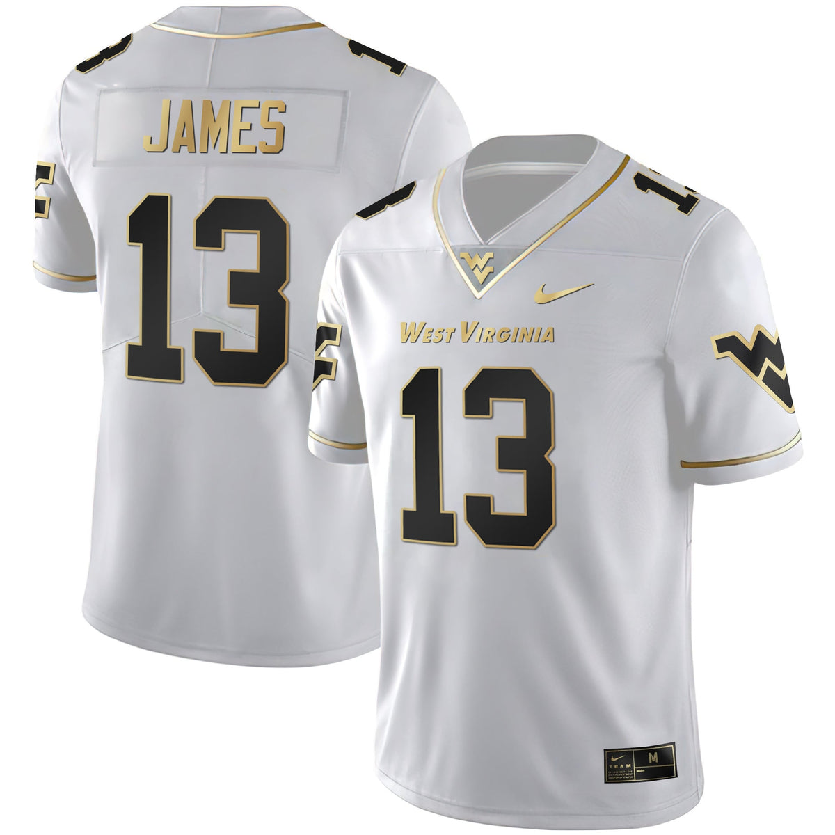 Men's Mountaineers Black Limited & Gold Vapor Jersey - All Stitched - image 15