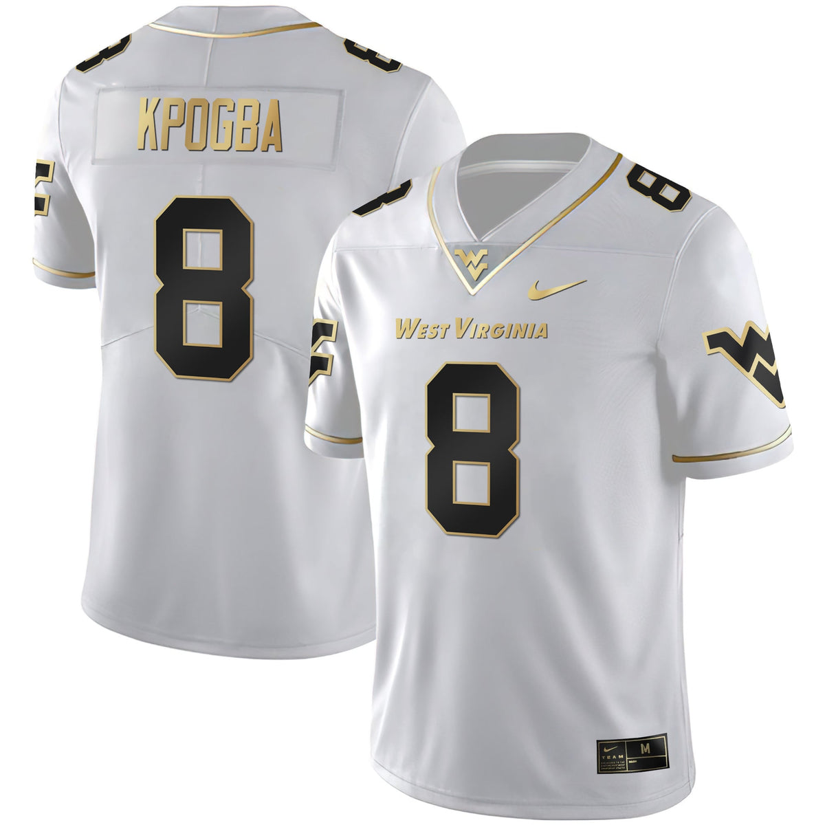 Men's Mountaineers Black Limited & Gold Vapor Jersey - All Stitched - image 16