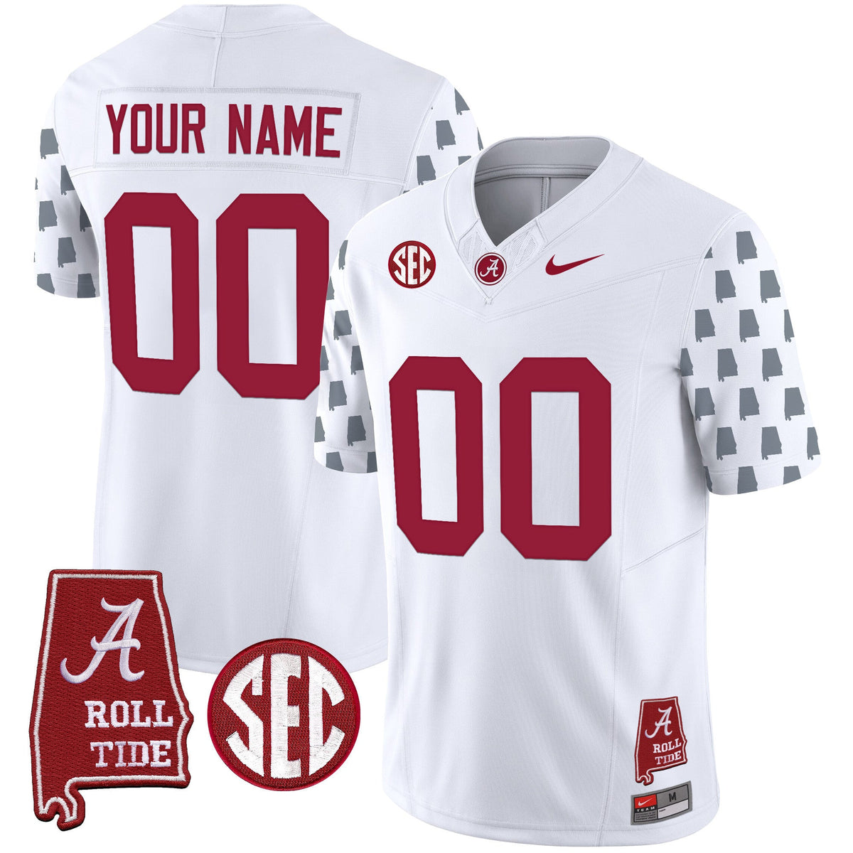 Alabama Crimson Tide Vapor Limited Custom Jersey - Alabama State Style - All Stitched - image 3