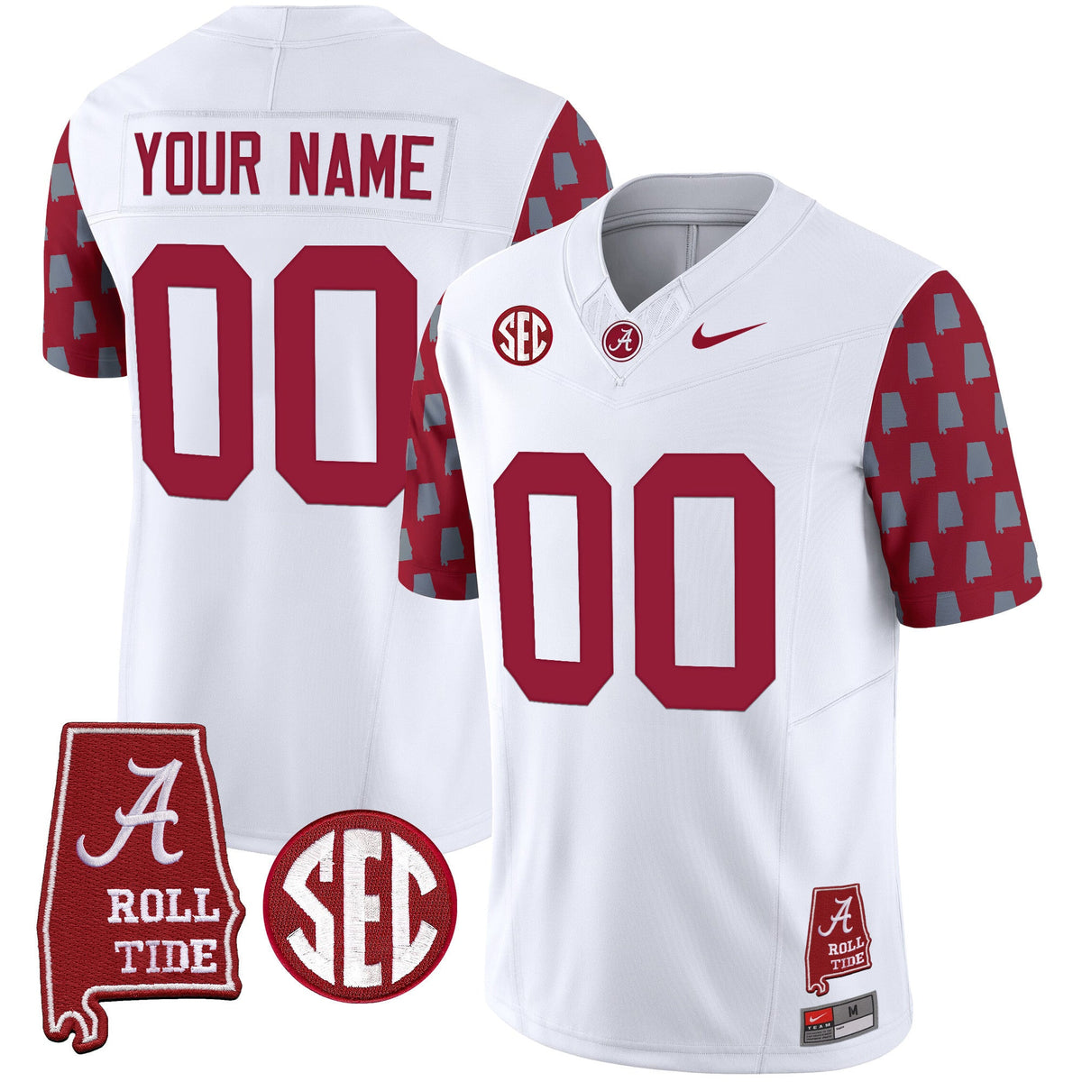 Alabama Crimson Tide Vapor Limited Custom Jersey - Alabama State Style - All Stitched - image 4