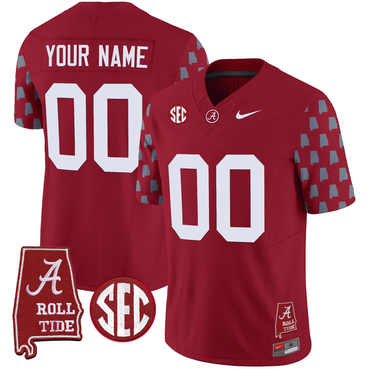 Alabama Crimson Tide Vapor Limited Custom Jersey - Alabama State Style - All Stitched - image 1