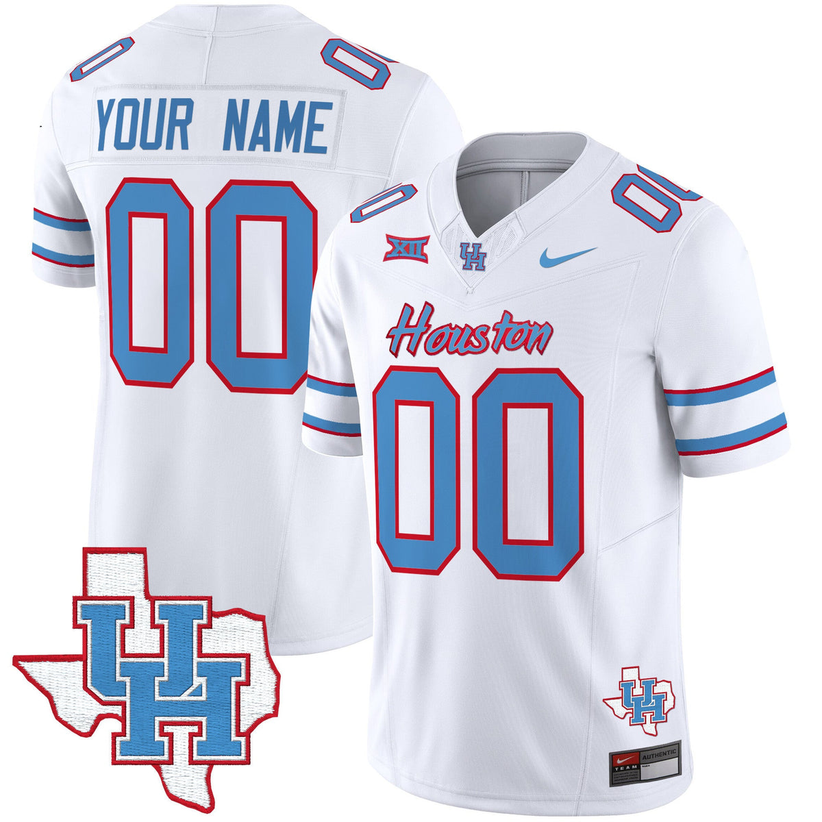 Houston Cougars 2024 Oilers Inspired Vapor Limited Custom Jersey - All Stitched - image 2