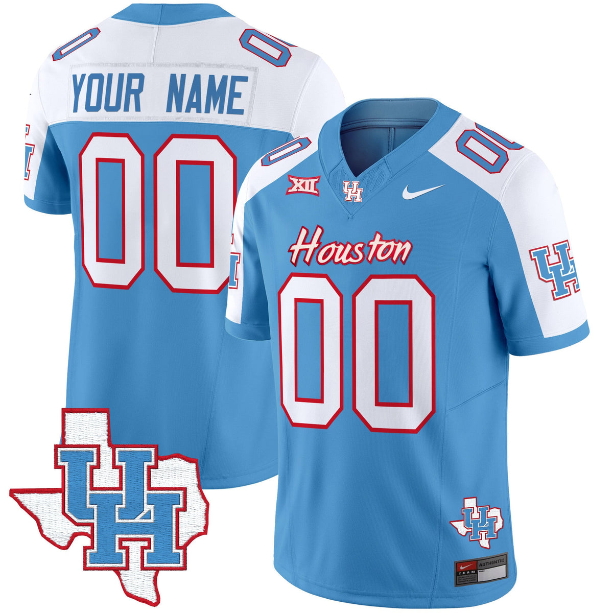 Houston Cougars 2024 Oilers Inspired Vapor Limited Custom Jersey - All Stitched - image 4