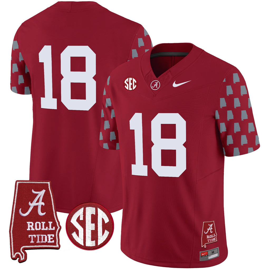 Men's Alabama Crimson Tide Vapor Limited Jersey - Alabama State Style - All Stitched - image 7