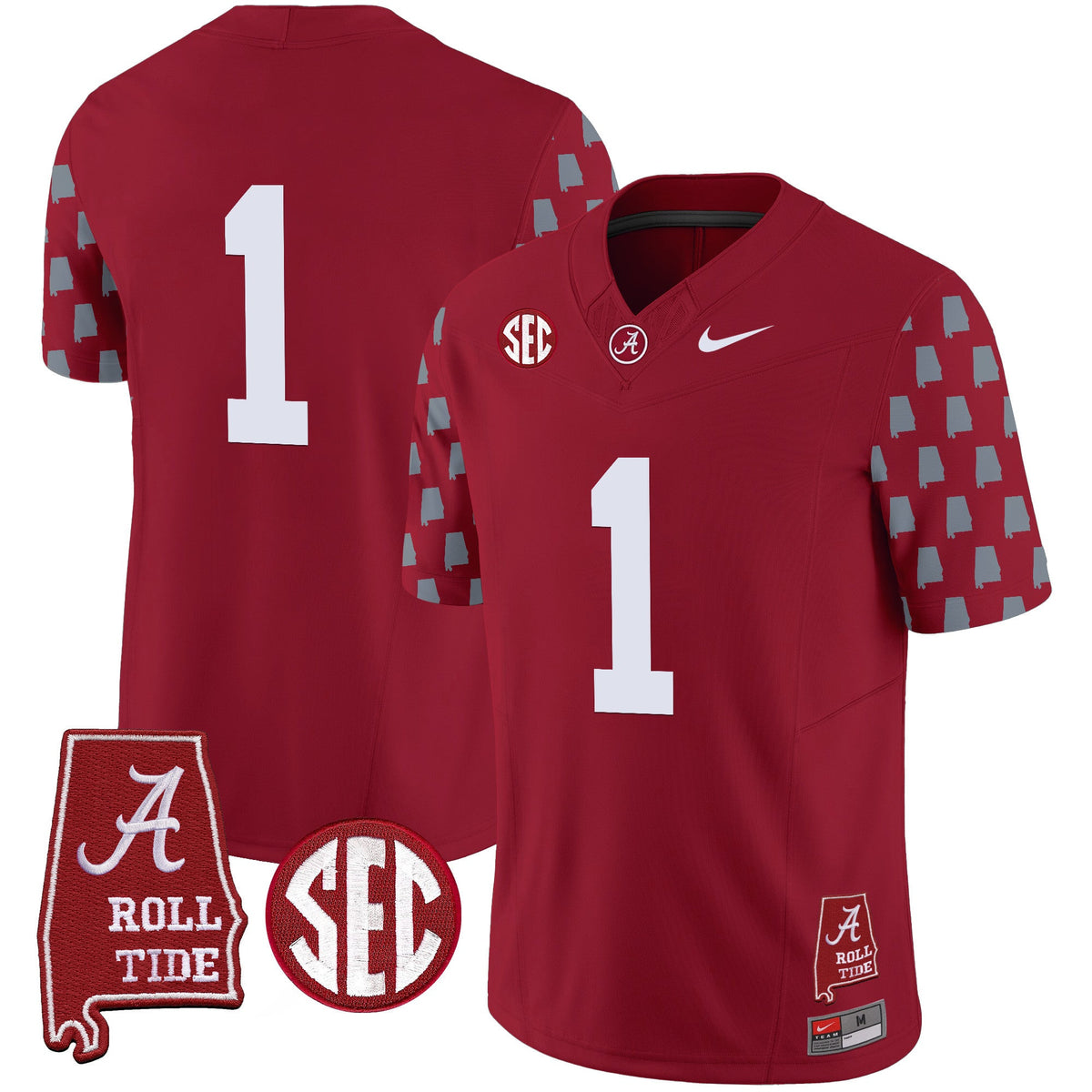 Men's Alabama Crimson Tide Vapor Limited Jersey - Alabama State Style - All Stitched - image 8