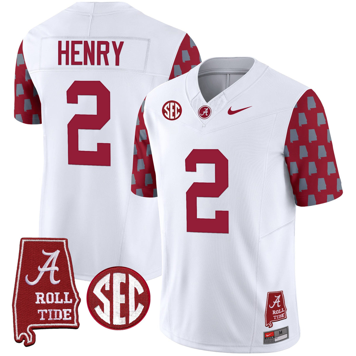 Men's Alabama Crimson Tide Vapor Limited Jersey - Alabama State Style - All Stitched - image 27