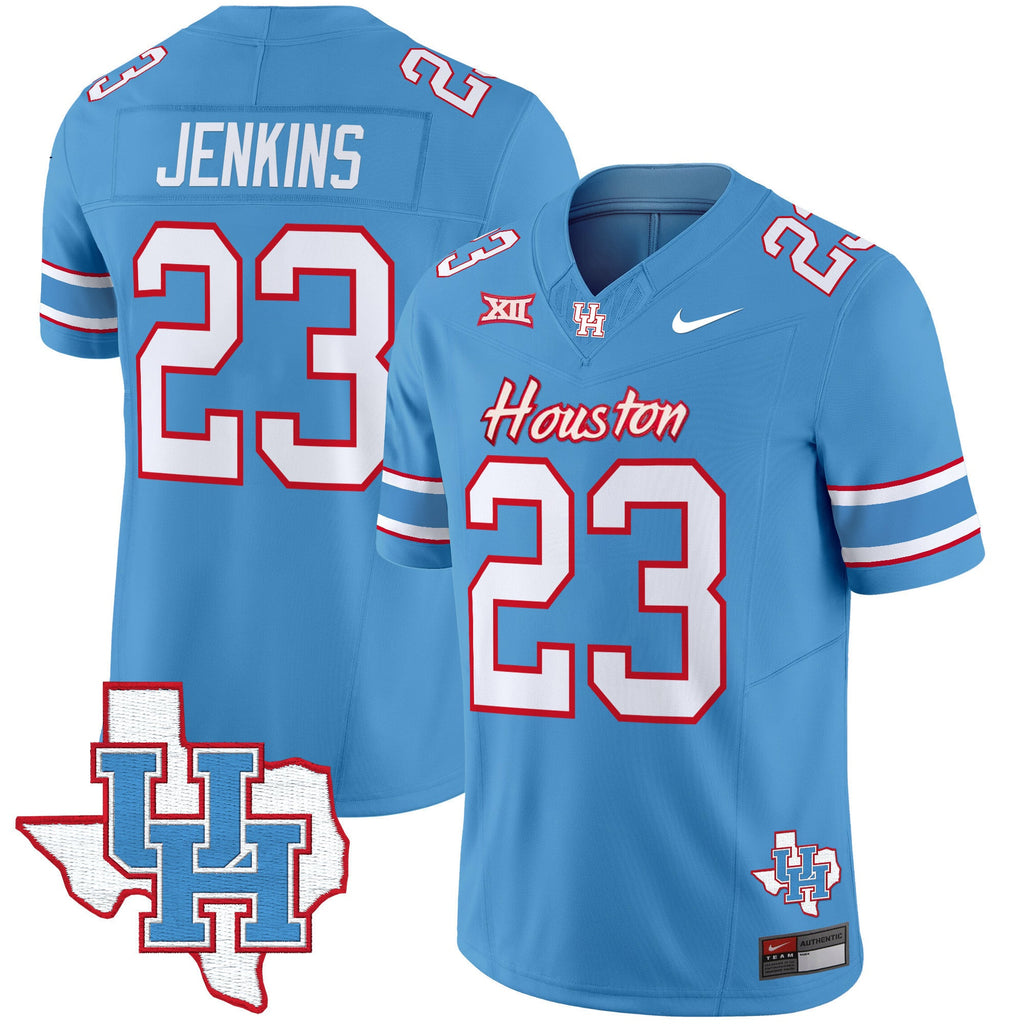 Men's Houston Cougars 2024 Oilers Inspired Vapor Limited Jersey - All Stitched - image 6
