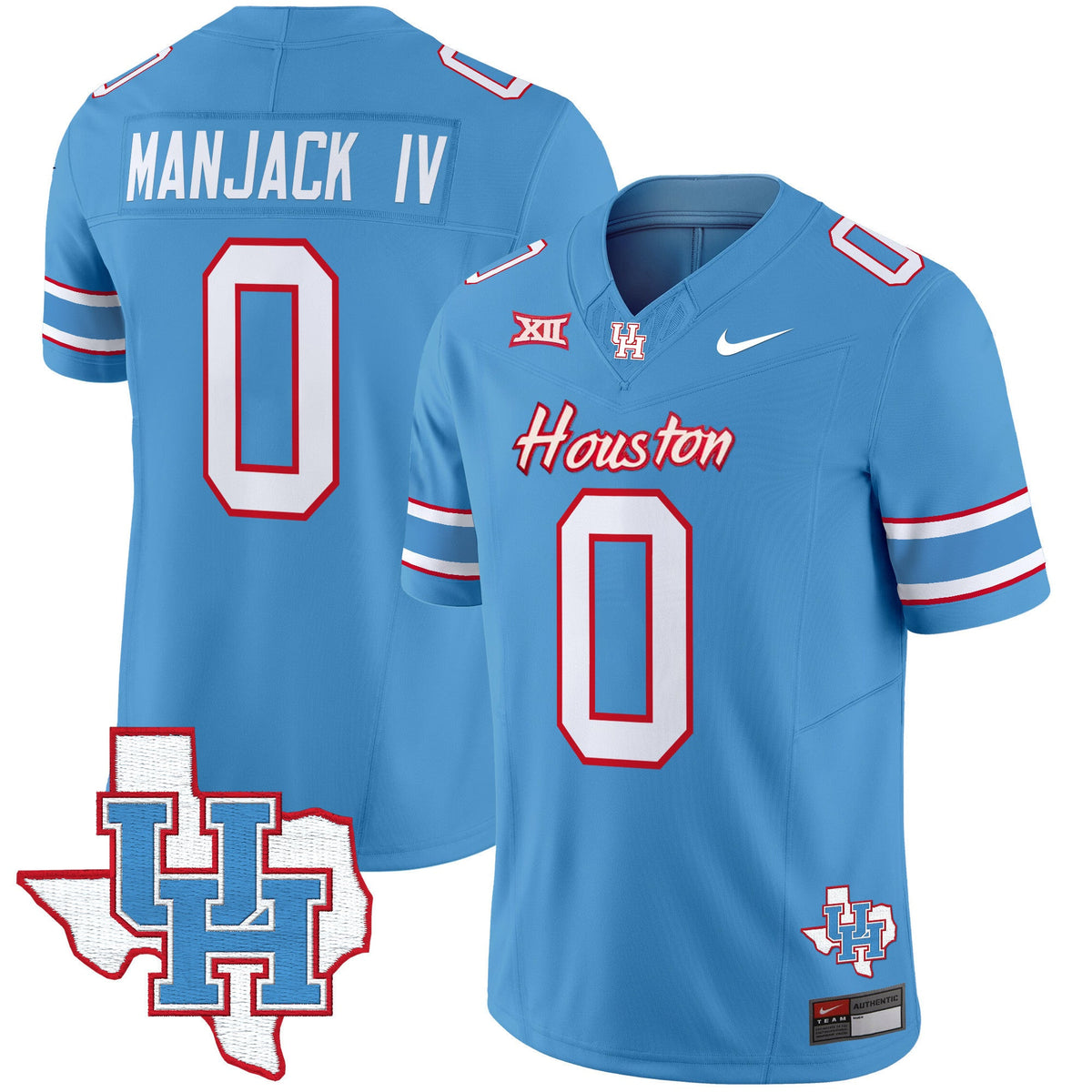 Men's Houston Cougars 2024 Oilers Inspired Vapor Limited Jersey - All Stitched - image 7